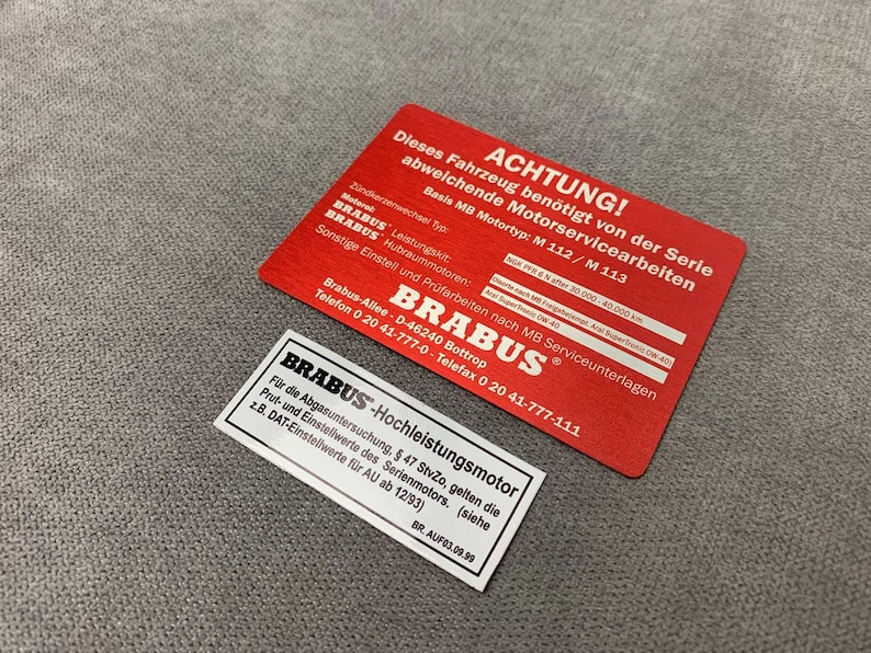 Set Emblem Brabus Engine - Mercedes Benz Brabus Engine Badge - Custom ...