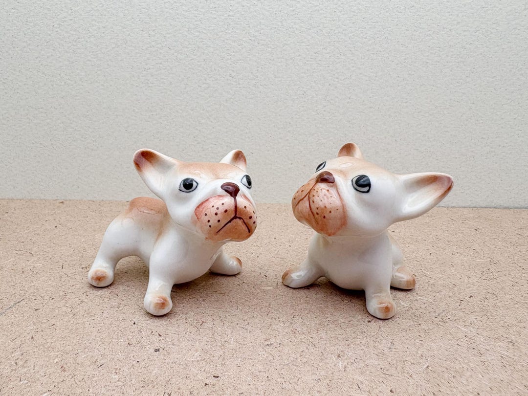 Hand-painted Ceramic French Bulldog Figurine: Collectible Dog Decor - Etsy