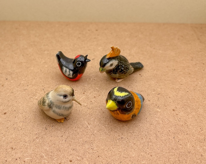 Hand-Painted Ceramic Bird Whistle: Miniature Bird Figurines