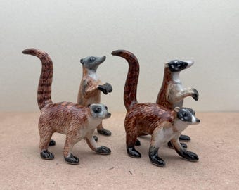 シマウマの置物、置物、白、黒、横たわっている、陶器の動物の