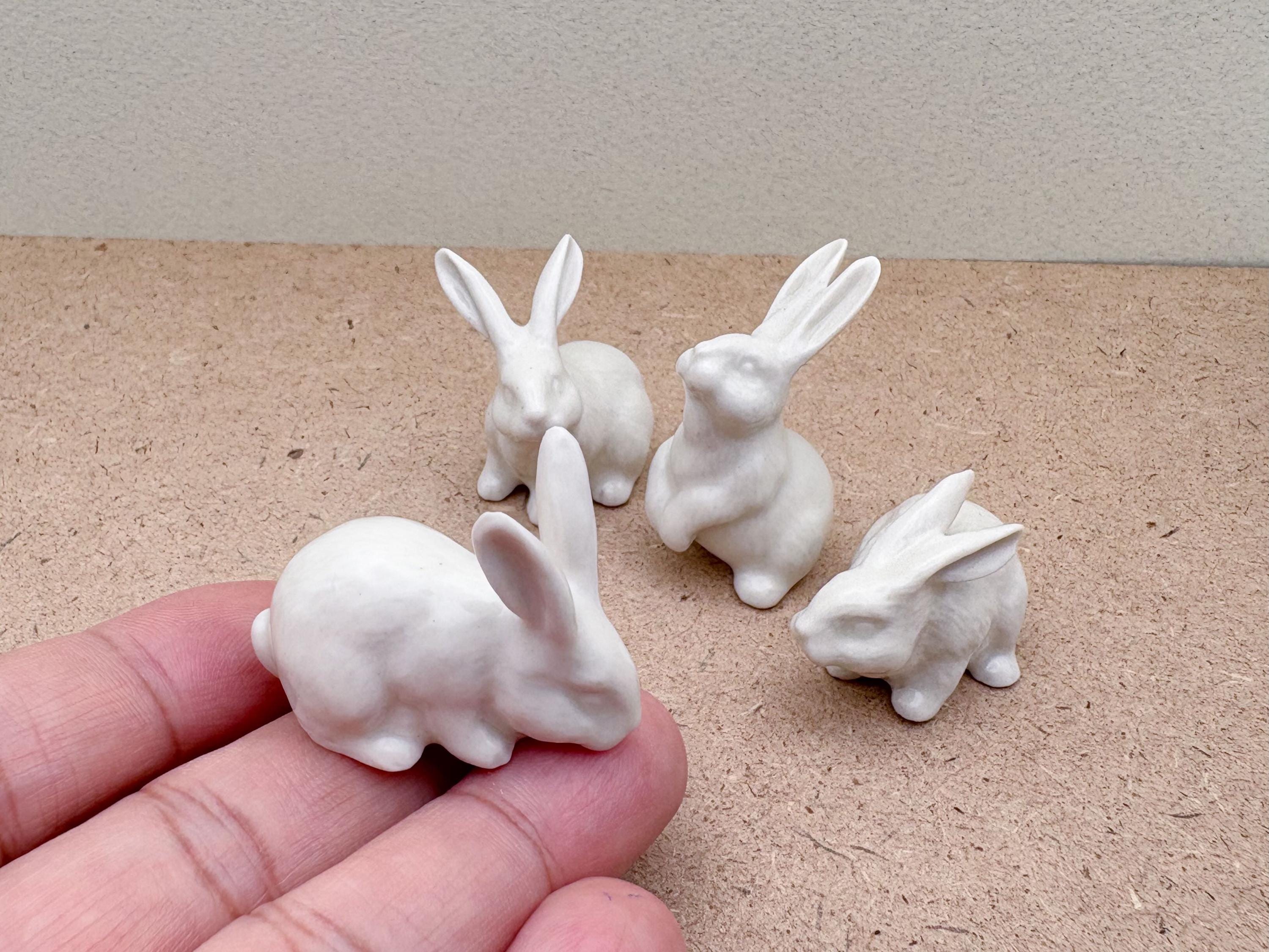 Osterhase porzellan weiss
