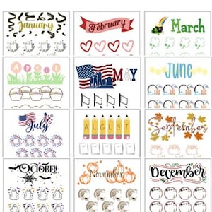 Printable Monthly Savings Challenges
