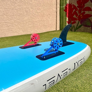 Paddle Board Wheels For Inflatable Stand Up Paddle Boarding SUP Wheel Replacement For Slide-In-Fins By: PaddleWheelyHard