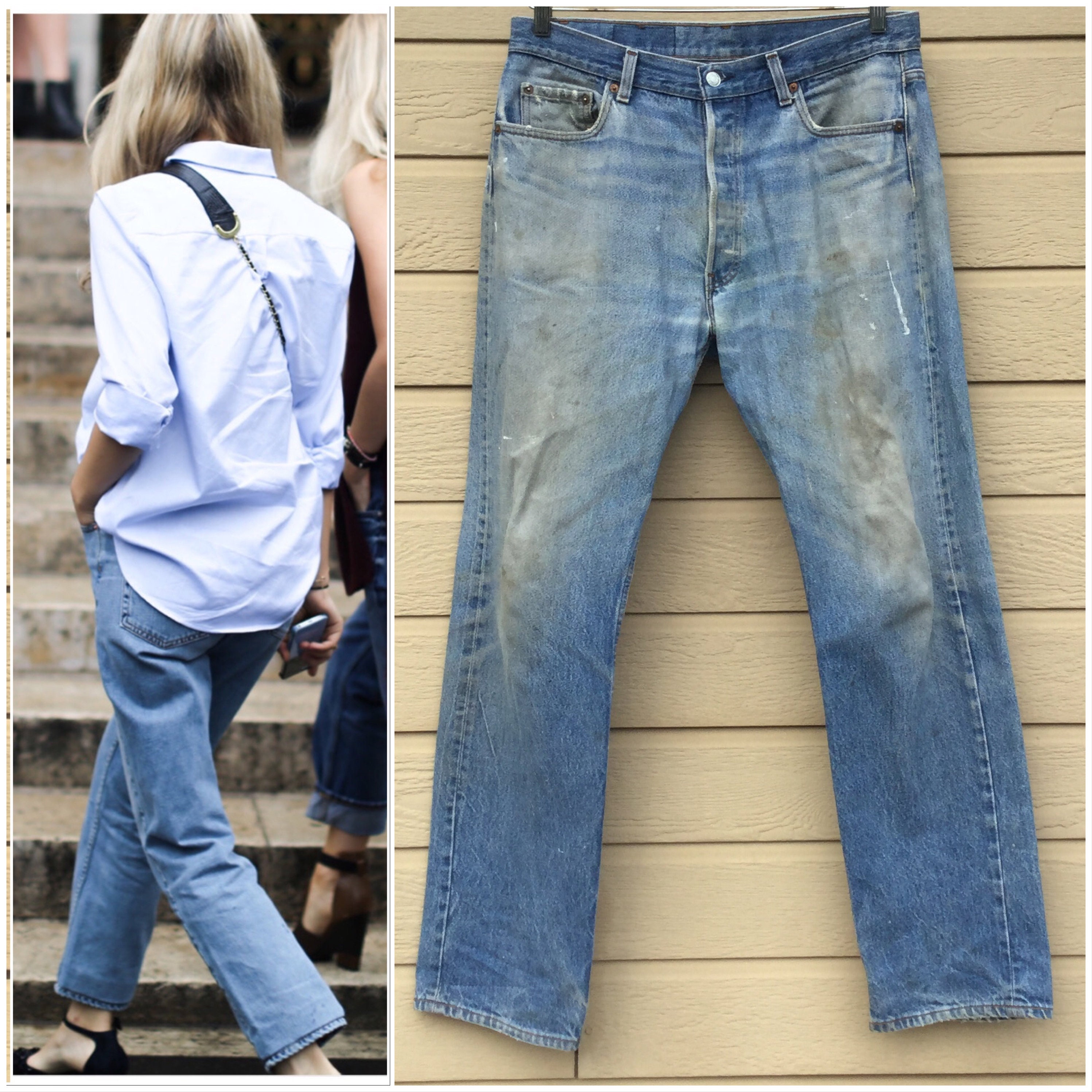 levi's ripped boyfriend jeans