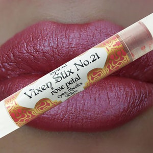 VIXEN STIX 8 colors organic lipstick high pigment metallic matte handmade