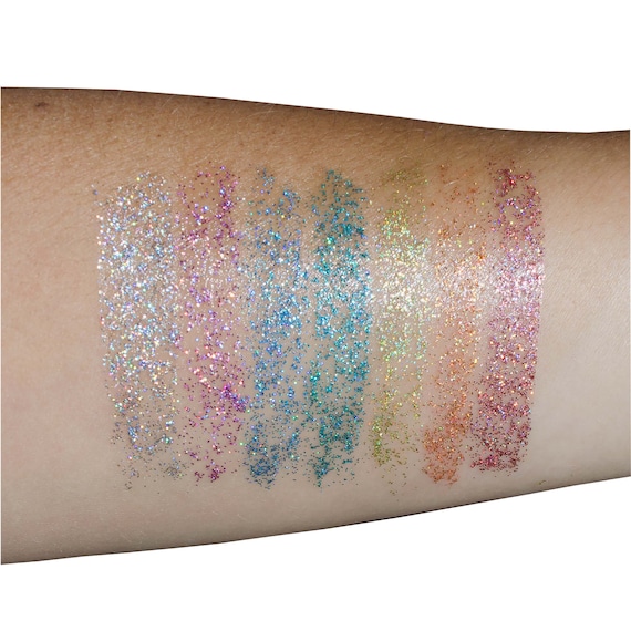 Roll On Body Glitter - Cosmetic-Grade, Easy to Use Holographic Body Glitter  Gel for Body, Face, Hair and Lip, Sparkling Sequins Festival Glitter