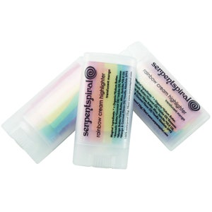 RAINBOW HIGHLIGHTER organic makeup stix for eyes, lips, cheeks & body translucent cream coverage