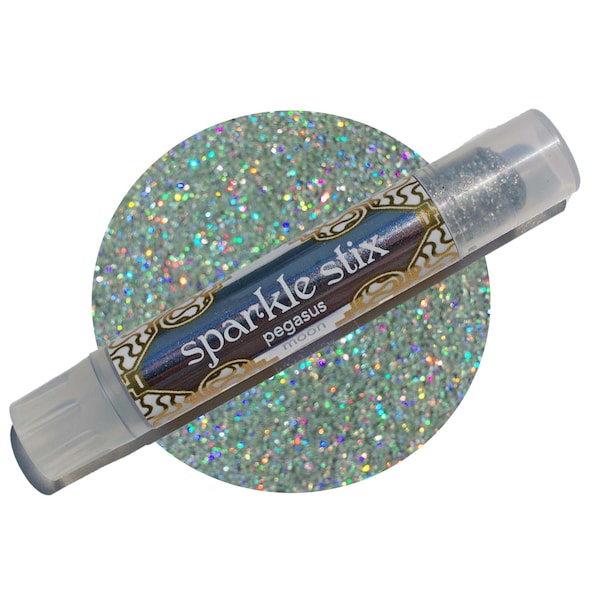 Holographic Rainbow Sparkle Stix Glitter Makeup Face Body Biodegradable Organic Eyeshadow Festival Waterproof (Choose from 7 Colors)