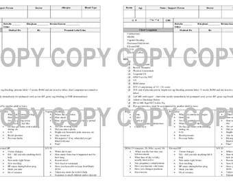 OB Triage Report Sheet - Etsy