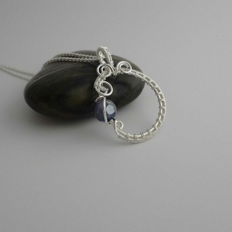 Wire wrap tutorial Halo pendant tutorial instant download, wire wrapping tutorial, wire jewelry tutorial, pendant tutorial image 2