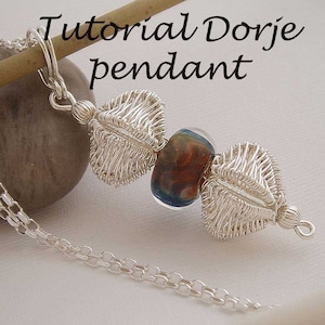 Tutorial for wire wrapped woven 3D Dorje pendant - Instant download,  wire wrapping tutorial, wire wrap tutorial, wire jewelry tutorial