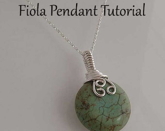Anhänger Tutorial, Halskette Tutorial, Fiola Draht gewickelt Anhänger, Wire Wrapping Tutorial, Wire Wrap Tutorial