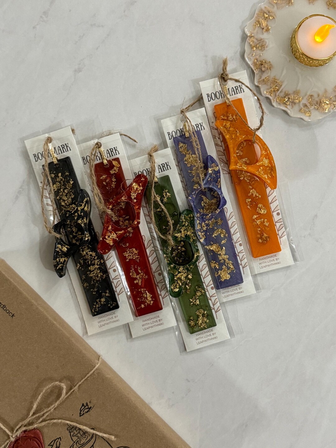 Large Resin Bookmark and Thumb Page Holder Set, Gift for Book Lover - Etsy
