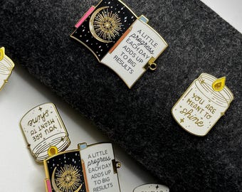 Motivational Enamel Pin: Uplifting Mental Health Accessory
