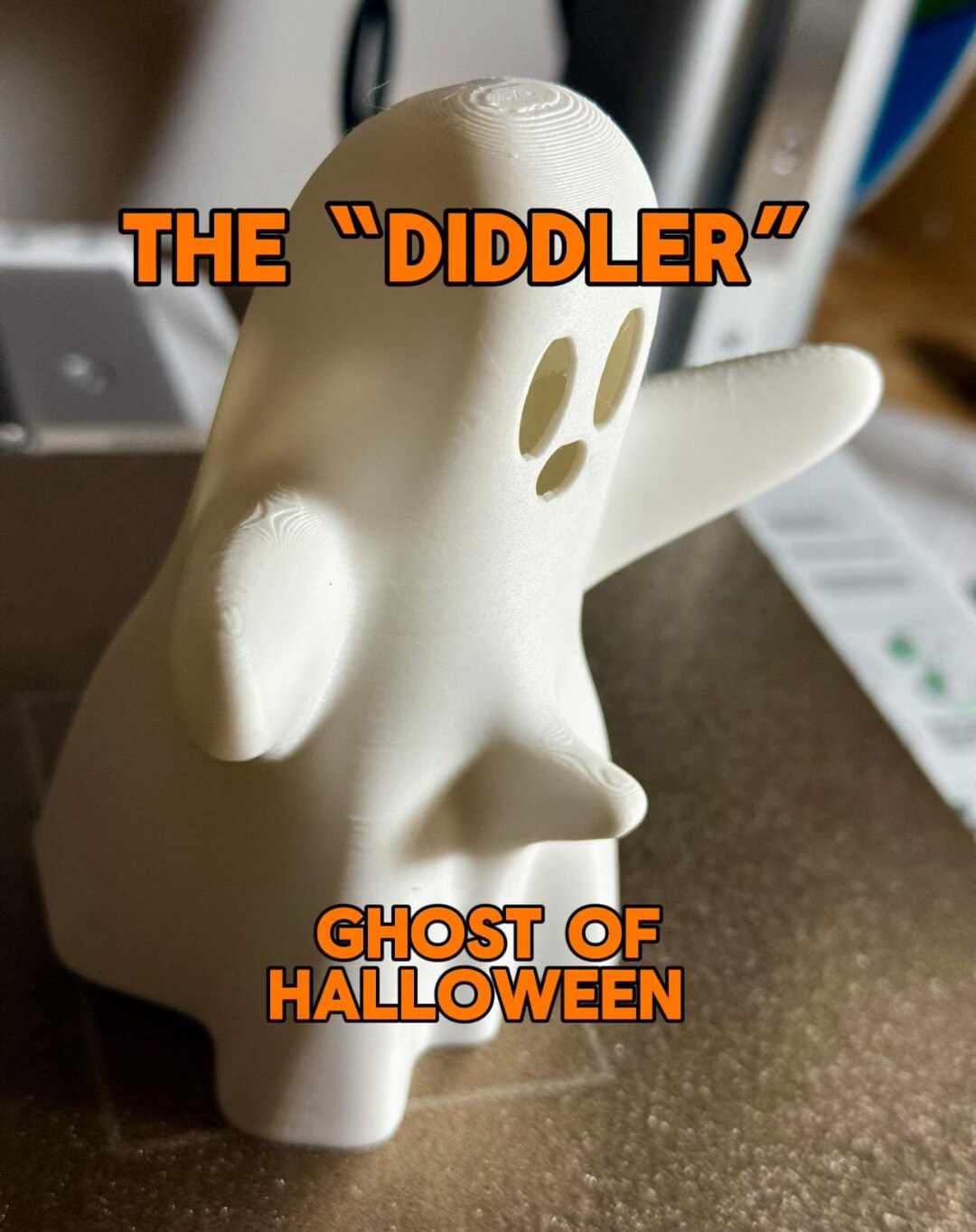 Diddler the Happy Ghost & His Wife STL 3D Print File Halloween Adult ...