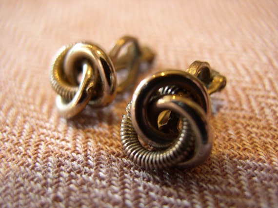 Vintage Knot Earrings - image 1