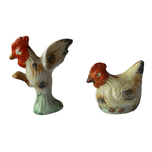 Melrose International Wicker Hen and Rooster Decor (Set of 2) main image 1