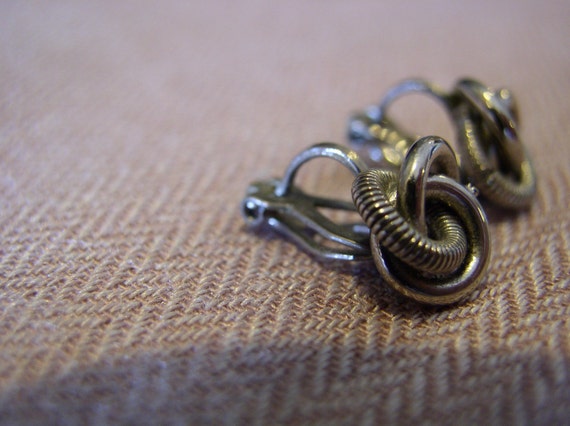 Vintage Knot Earrings - image 3