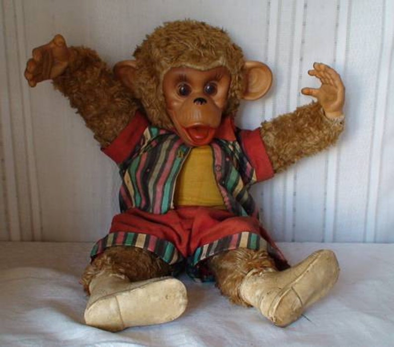 Midcentury Stuffed Monkey 1950s 1960s | Etsy