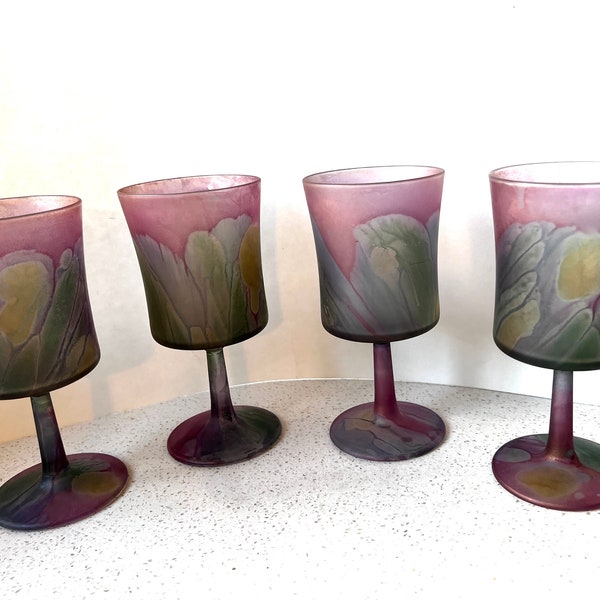 Hand Painted Wine Glasses Etsy