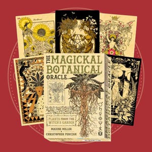 Oráculo botánico mágico y bolsa: sabiduría vegetal mística para brujas y buscadores.