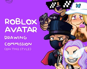 Personalized Roblox Avatar Drawing Art Commission