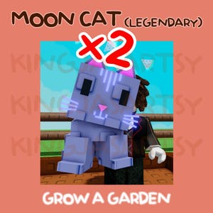 Grow A Garden Moon Cat 2 pieces (1 Normal and 1 Random Mutated) | BEST DEAL!