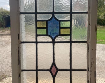 Beautiful Art Deco Stained Glass Piece