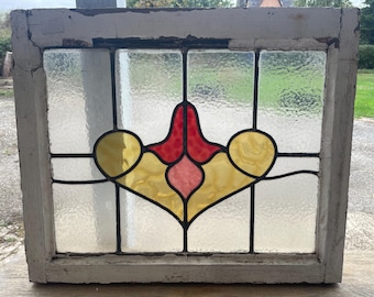 Lovely Art Nouveau Stained Glass Window