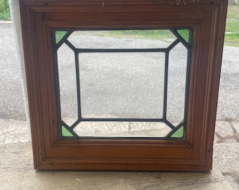 Pretty Antique Art Deco Stained Glass Window 2/2