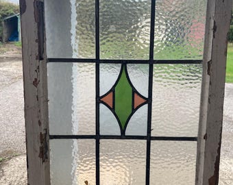 Lovely Art Deco Stained Glass Piece 3/3