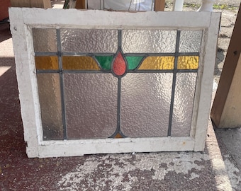 Lovely Art Deco Stained Glass Piece