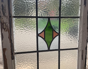 Lovely Art Deco Stained Glass Piece 1/3