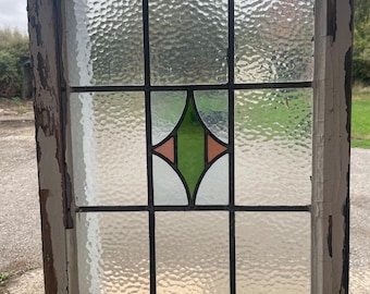 Lovely Art Deco Stained Glass Piece 2/3