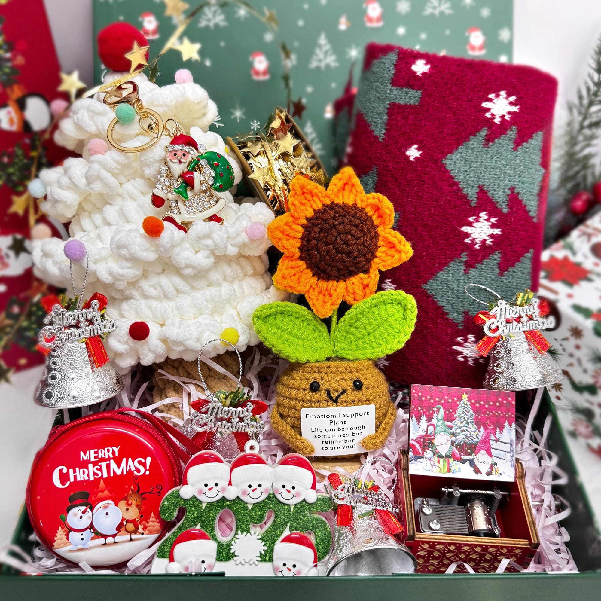 Personalized Christmas Gift Box-Crochet Birthday Gift for Her,Best…
