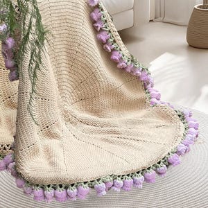 Handgemachte häkeln Rose Bouquet Decke, häkeln Blumenstrauß Decke, Abschlussgeschenk, Maiglöckchen, Hochzeitsgeschenk, Sonnenblume Decke