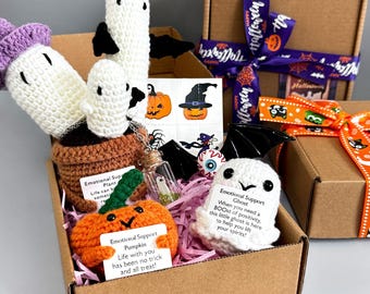 Personalized Halloween Gift Box|Trick or Treat Gift Box-Best Friend Gift Box,Spooky Gift box,Theme Boo Baskets,Birthday Gift Basket Pumpkin