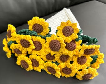 Handgemachte häkeln Rose Bouquet Decke, Geburtstagsdecke, Muttertagsgeschenk, Maiglöckchen, Hochzeitsgeschenk, Sonnenblumendecke