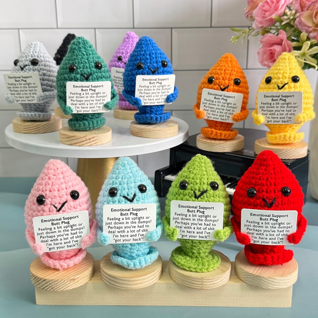 Funny & Adorable Emotional Support Butt Plug - Perfect Gag Gift for  Laughter,gag Gift, Birthday or Bachelorette Party Gift,funny Anal Plug
