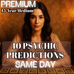 10 Future Psychic Predictions, Future Psychic Prediction Love Reading, Medium Tarot Insights Love Reading, Same Day Psychic Tarot Reading