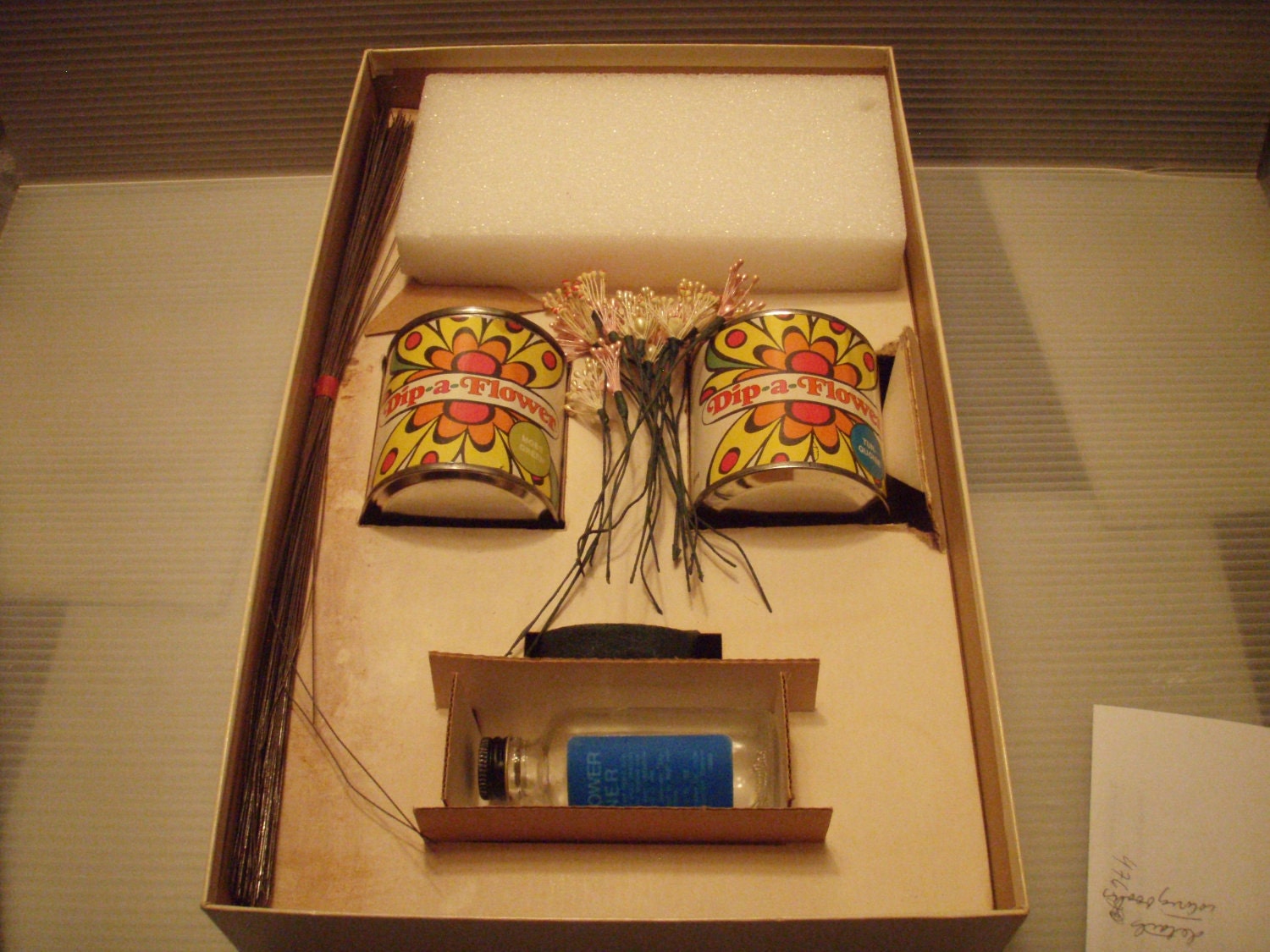 DipAFlower Glass Flower Craft Kit 1971 Whiting/Milton Etsy