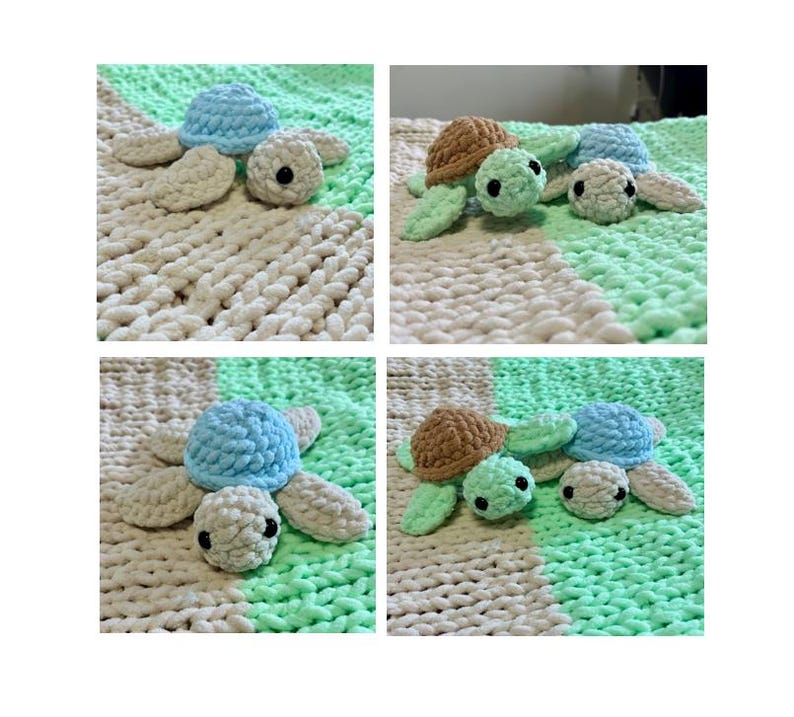 No Sew Sea Turtle Crochet Pattern Amigurumi Pattern, Cute Plushie Sea ...