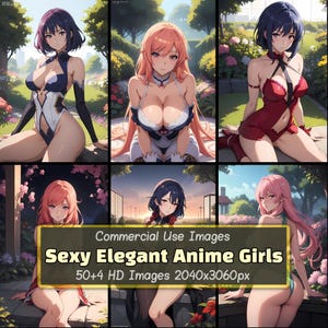 54 Sexy & Elegant Anime Models | Exclusive Collection for Commercial and Private Use - No Copyright!