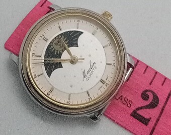Vintage Moulin Moonphase Lunar Perpetual Moon Phase Watch Face Etsy