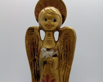 Vintage Gold Angel Statue Topper Stamped Japan