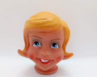 Vintage LADY puppet doll head