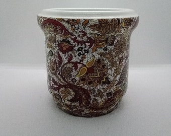 Beautiful French vintage OURAGAN-ULYSSE Limoges porcelain planter Vase