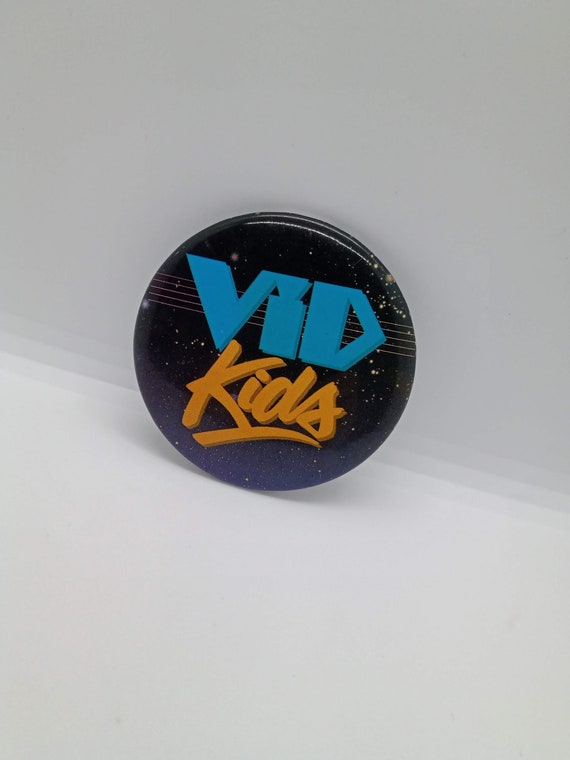 Vintage VID KIDS Tv Series Button Advertising But… - image 1