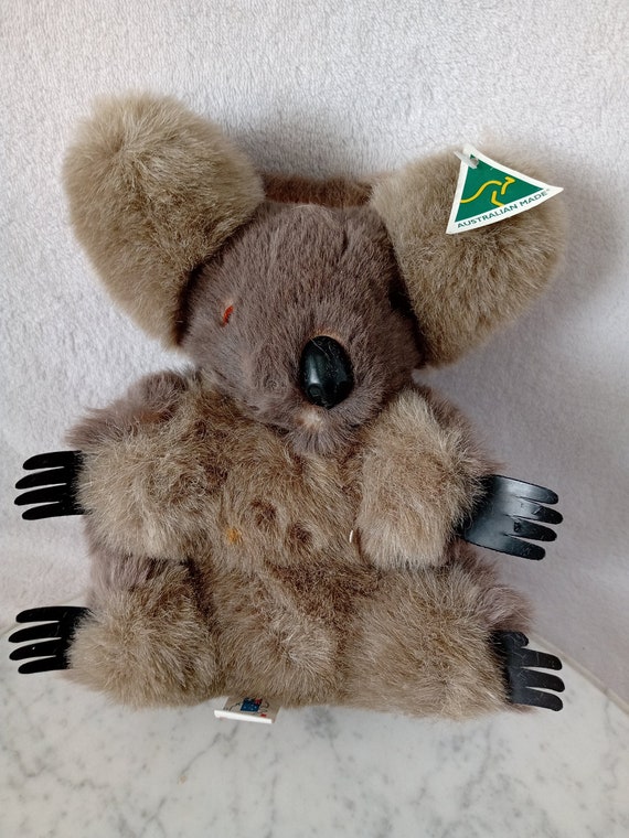 Stuffed koala bear real fur deals