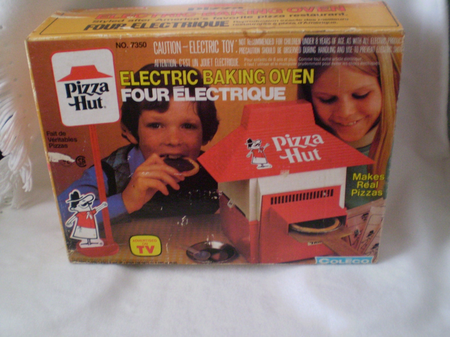 1990s Vintage , Funstop , Toy Dominoes Pizza Oven With Box 